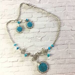 Peruvian Stone Necklace Set